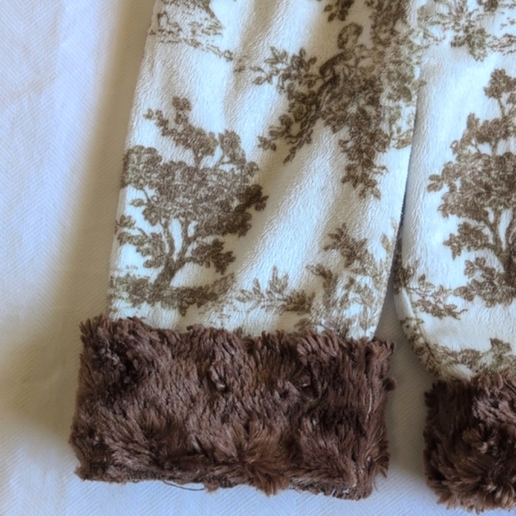 bizoux toile velour matching outfit set with faux fur trim 12 months baby girl - Picture 12 of 16